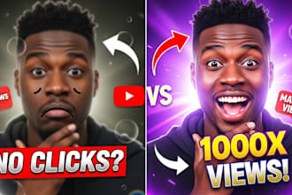 do a perfect youtube thumbnail, ctr, clickbait, miniature