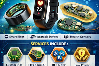 design wearable and flex pcb for smart rings, iot devices, and health trackers
