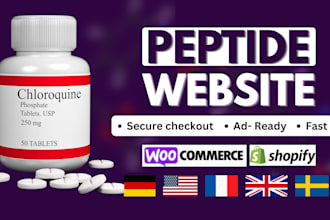 do a peptide ecommerce store research peptide website woocommerce peptide store