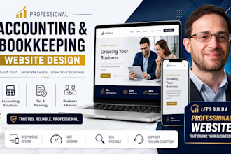 design or redesign bookkeeping website accounting finance website tax credit