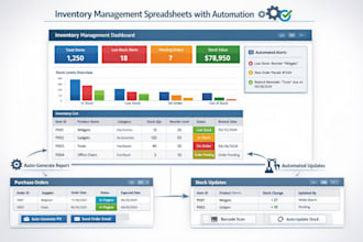 create inventory management spreadsheets with automation