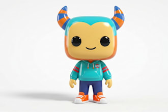 create funko pop style 3d character from your photo