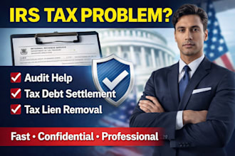 do irs audits, tax debt settlement, payment plans, and tax lien removal US, eu