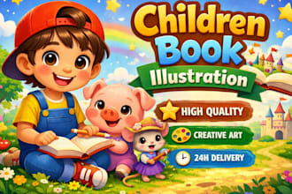do children storybook illustration children illustration KDP
