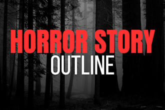 create a complete horror story outline with chapter  details