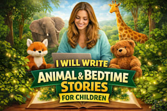 write animal stories and bedtime stories for children