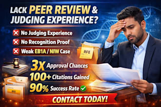 fix lack of peer review judging experience eb1a niw o1 visa
