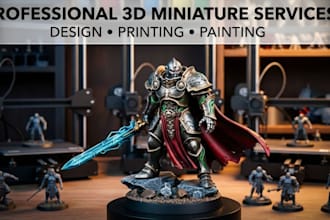 resin 3d print and paint model 3d printing miniature warhammer 40k hand painted