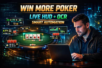 custom poker bot live hud stats realtime ocr automation tools win more poker