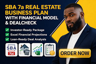 write sba 7a real estate business plan with financial model dealcheck