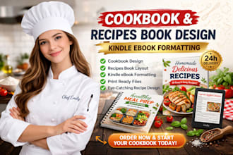 do cookbook recipe book design kindle book recipe design
