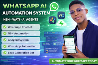 whatsapp chatbot setup n8n automation n8n ai agent n8n whatsapp ai chatbot wati