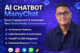 create ai chatbot for your social media with manychat