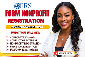 register your nonprofit and file 501c3 tax exempt, bylaws, irs form 1023 ez 990