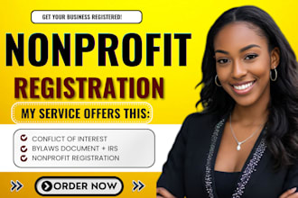 prepare nonprofit 501c3 registration, charity, ngo website, bylaws, tax exempt