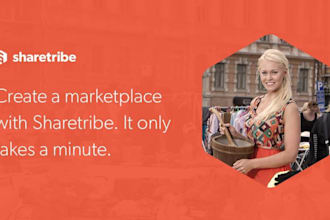 sharetribe marketplace setup mvp build landing page development without coding