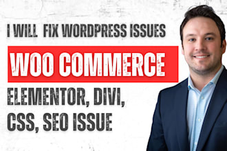 fix wordpress issues, woo commerce, elementor, divi,CSS SEO issue bug 404 error