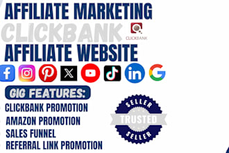 do affiliate marketing clickbank link promotion and affiliate website