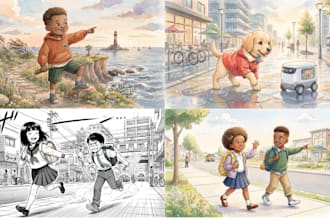 children story book illustration children story children story book illustration