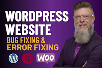 do wordpress support maintenance, fix elementor bugs error, website migrate