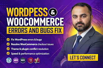 fix wordpres shopify woocommerce errors bugs fix critical website issues