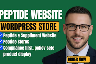 create peptide store and woocommerce ecommerce website