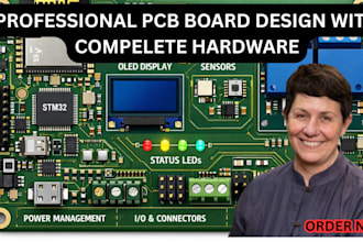 design professional pcb board, schematic, layout, iot firmware and prototype