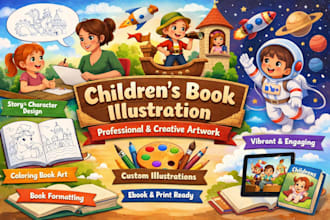 draw children book illustration