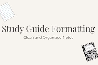 turn your messy notes into a clean and organized study guide