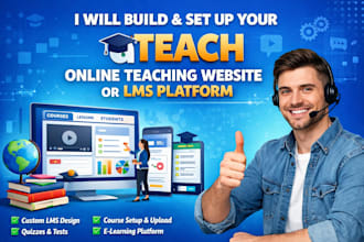 build and set up your uteach online teaching website lms platform