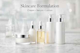 formulate and create skincare and cosmetic formulations for your brand