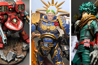 3d print and paint warhammer miniatures action figures 3d model resin printing