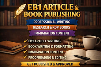 write eb1 articles and books for publishing