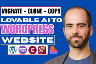 convert lovable ai to wordpress, migrate lovable ai website or replit fast
