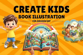 do picture book kids worksheet children story book illustration picture book KDP