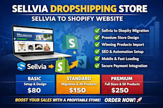 do sellvia dropshipping store do sellvia to shopify website