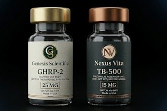 product vial label design peptide label cbd label cosmetic label sarm vial label