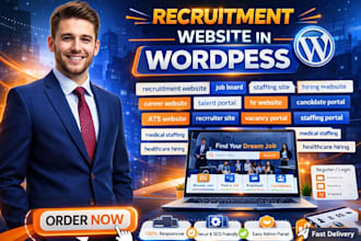 design recruitment website, job board portal, healthcare staffing hiring website
