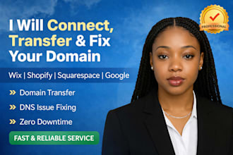 connect, fix, and transfer your domain