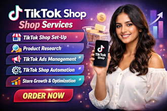 setup tiktok shop, instagram shop  and facebook shop