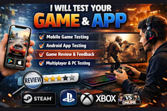 do game testing android testing review game app testing test multiplayer pc game