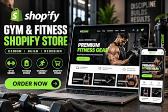 design gym shopify store, fitness website and workout store redesign