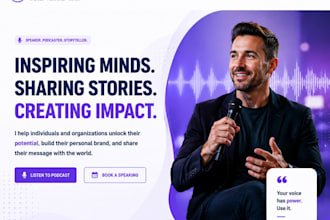 design wix personal branding website podcast website speaker