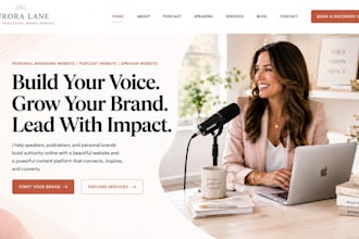 design wix personal branding website podcast website speaker