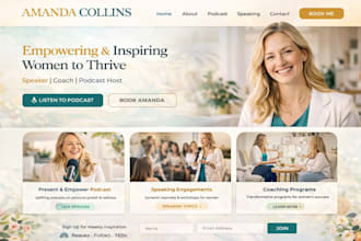 design wix personal branding website podcast website speaker
