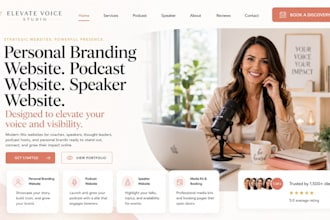 design wix personal branding website podcast website speaker