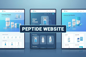 build peptide website, peptide store, research peptide website, supplement store