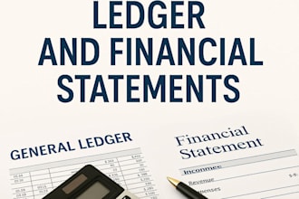 create ledger and financial statement
