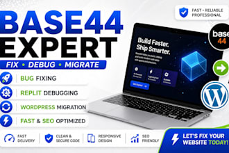 base44 expert base44 bug fixing base44 migrate to  wordpress base44 website seo