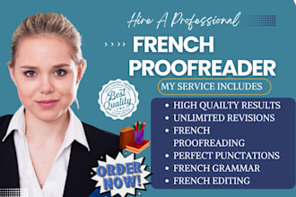 professionally edit and polish your french manuscript to publication standard